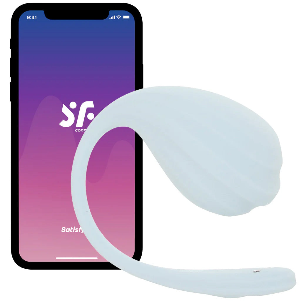 Satisfyer Smooth Petal Wearable Vibe in Light Blue Vibrators > Bullet and Egg Vibrators