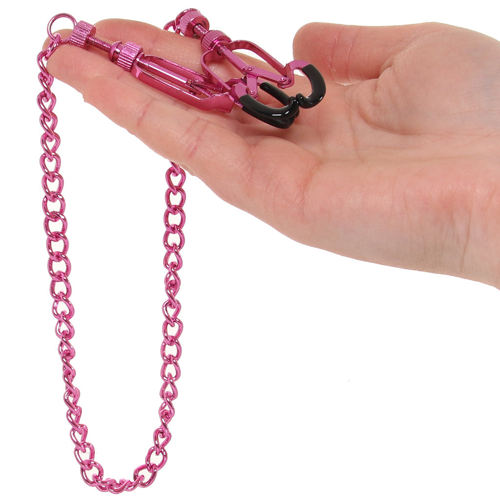Ouch! Helix Nipple Clamps in Pink Bondage and Fetish > Nipple Stimulators & Clamps