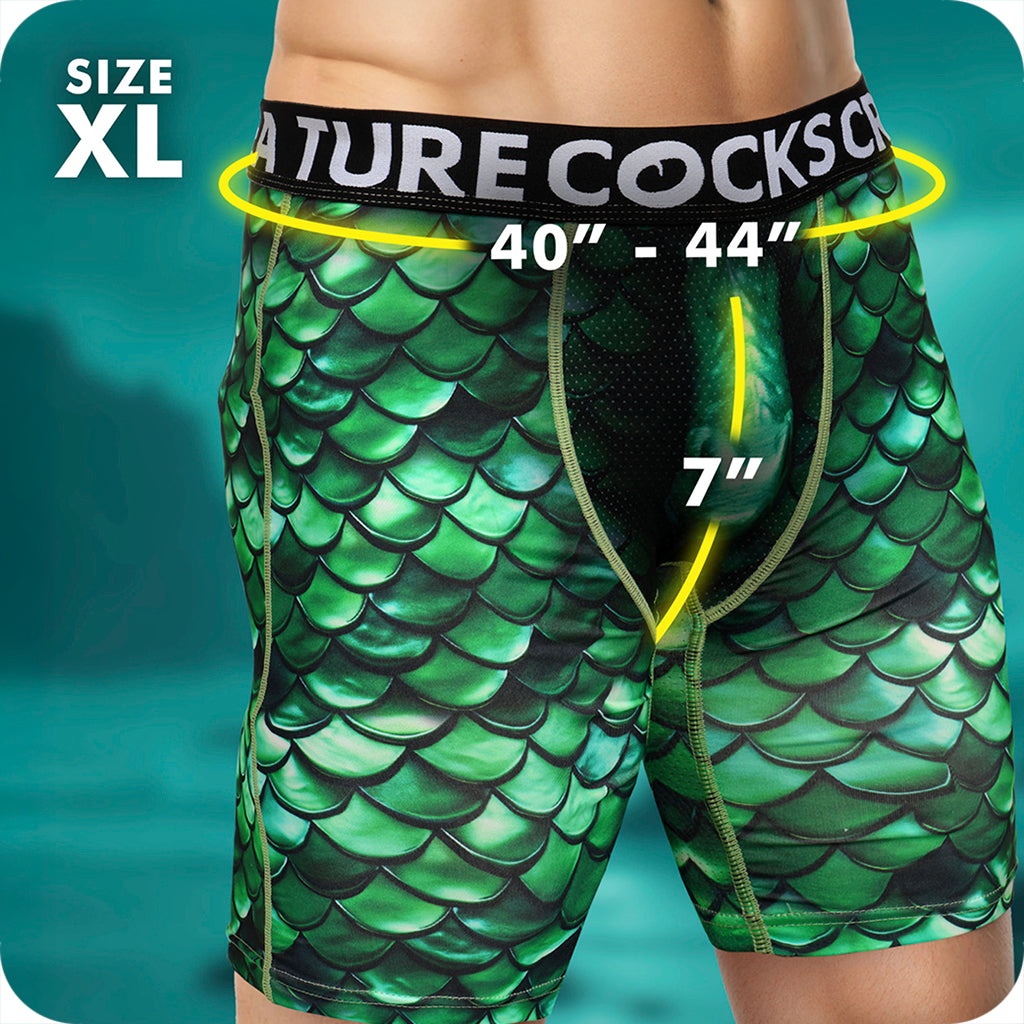Creature Cocks Cockness Lake Monster Boxer Shorts Novelties 'n Parties > Lingerie
