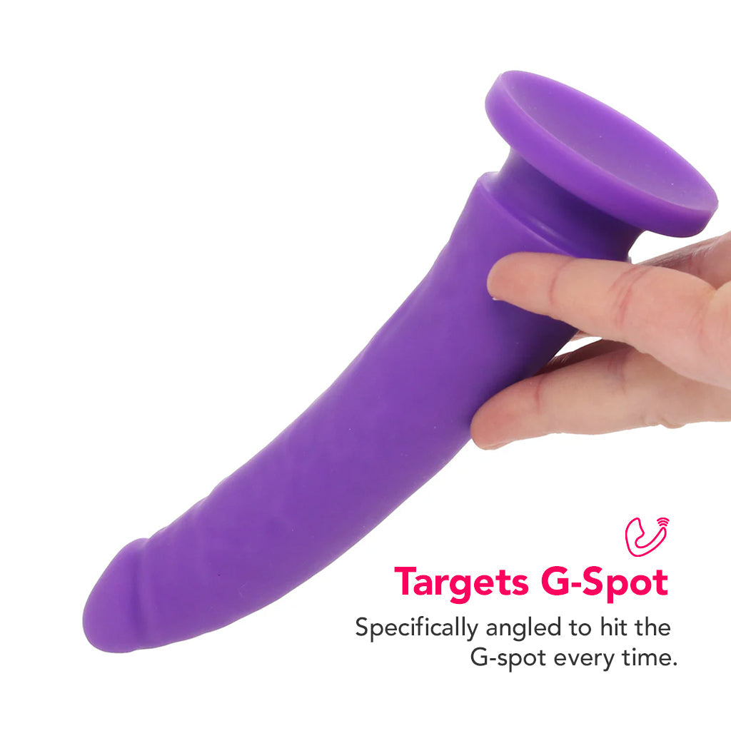 PinkCherry Premium 6.5 Inch Purple Silicone Realistic Dildo Dildo Sex Toys > Realistic Dildos