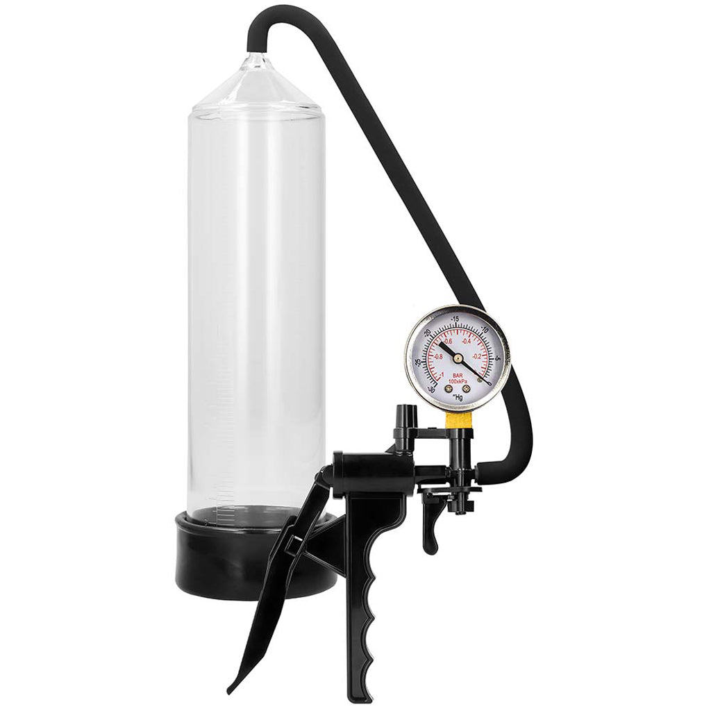 Pumped Elite Beginner Pump with PSI Gauge in Clear Male Enhancement > Penis Pumps