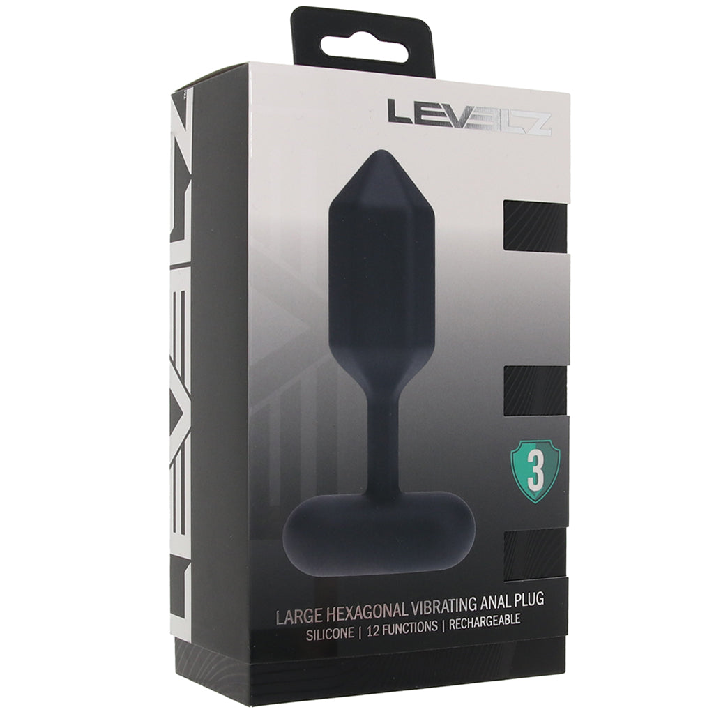 LEVELZ Hexagonal Vibrating Anal Plug Anal Sex Toys > Butt Plugs