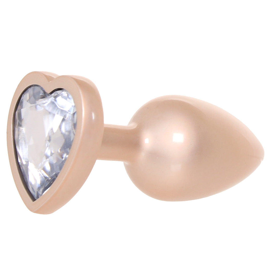 Booty Bling Gold Metal Jewelled Butt Plug in Small Anal Sex Toys > Butt Plugs
