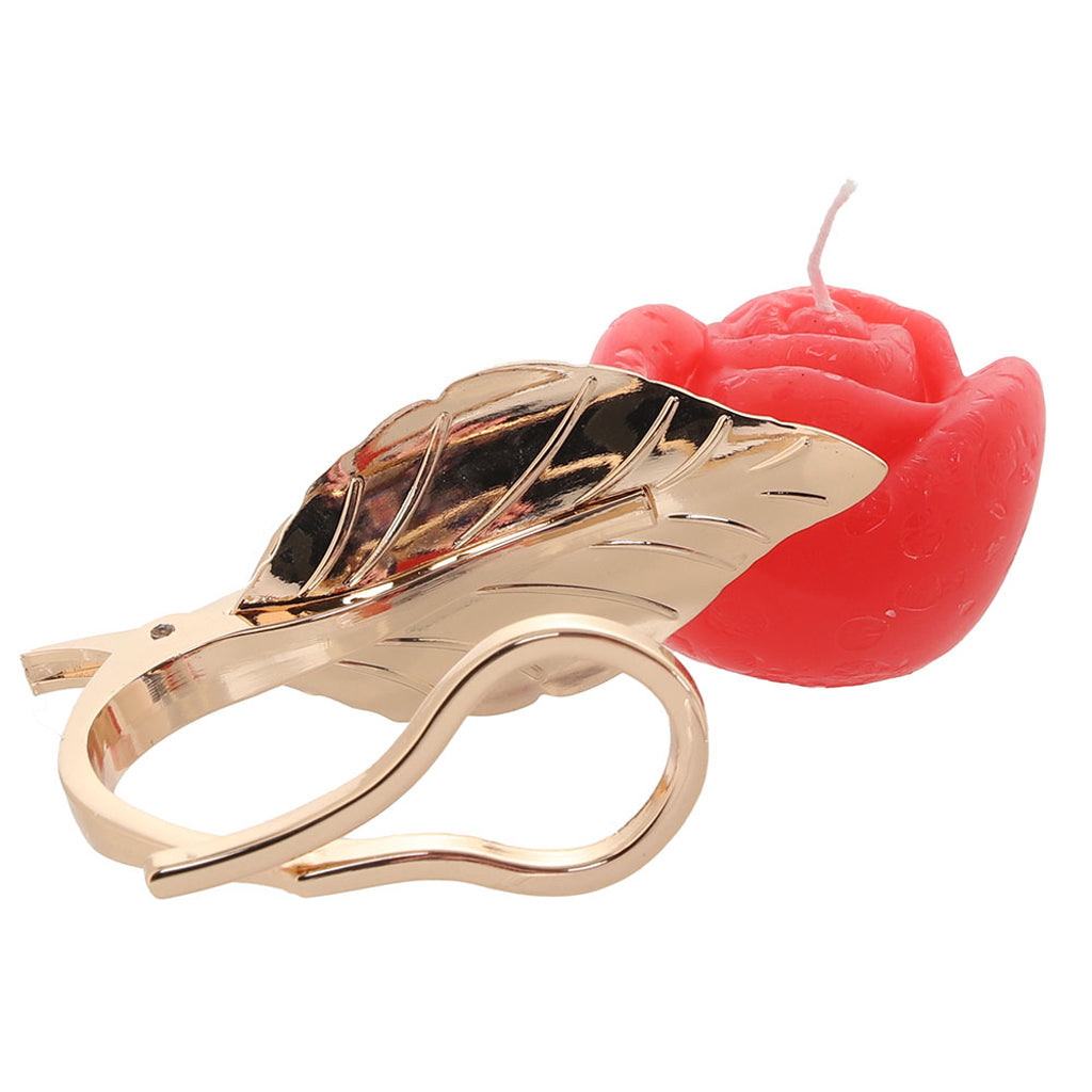 Master Series Burning Passion Rose Candle & Holder Bondage and Fetish > Tools & Accessories
