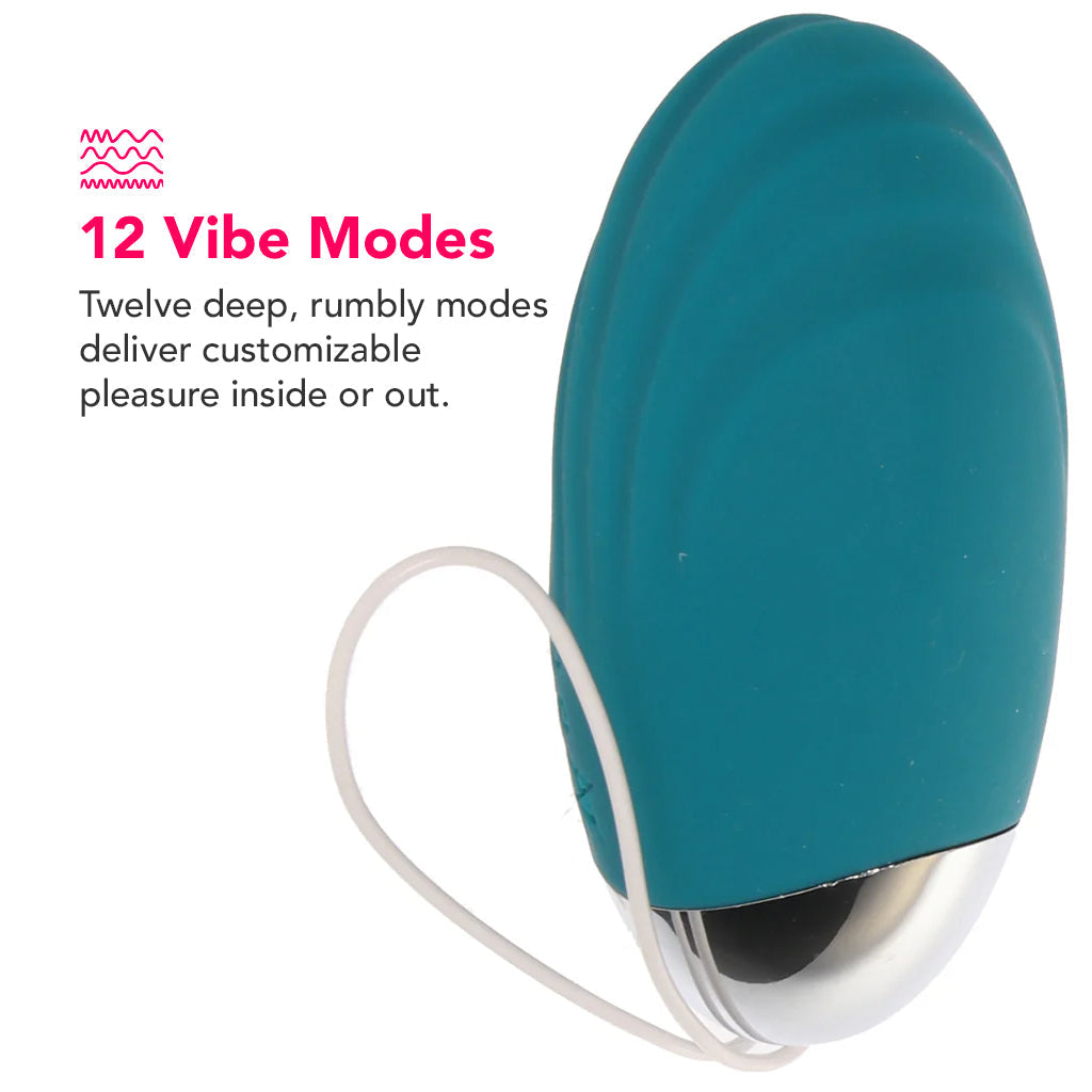Oval Office Egg Vibe with Remote in Teal Vibrators > Bullet and Egg Vibrators