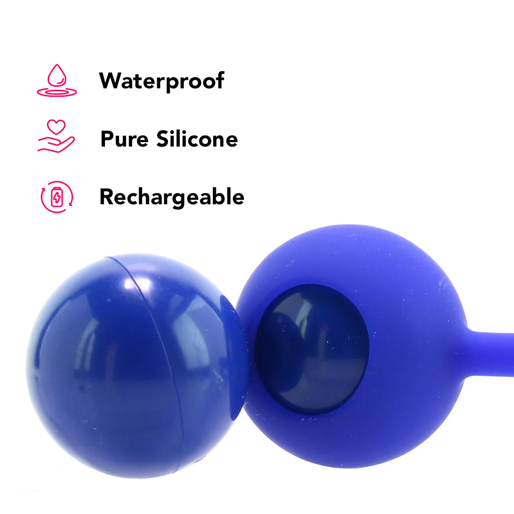 Dual Rockin' Rim Enhancer Cock Ring in Blue Cock Rings