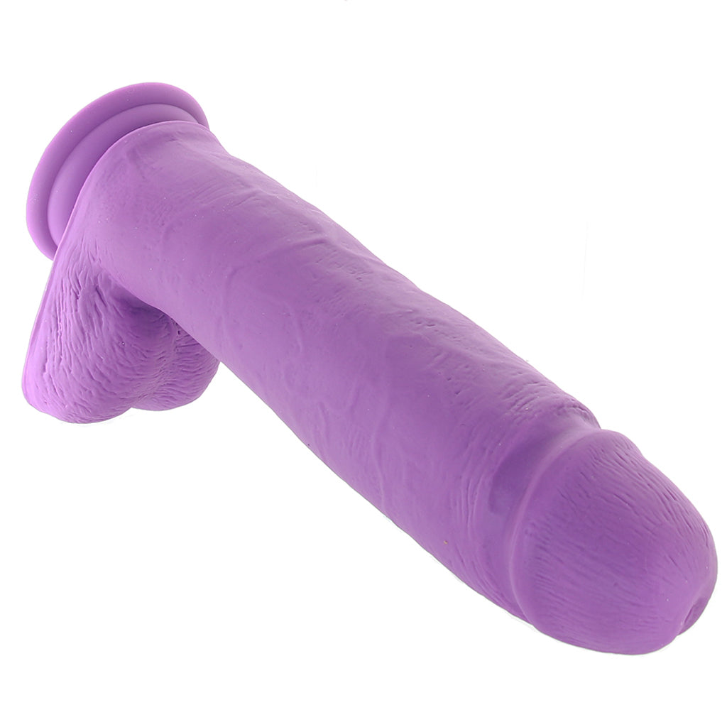 Neo Elite 8 Inch Silicone Dual Density Cock in Purple Dildo Sex Toys > Realistic Dildos