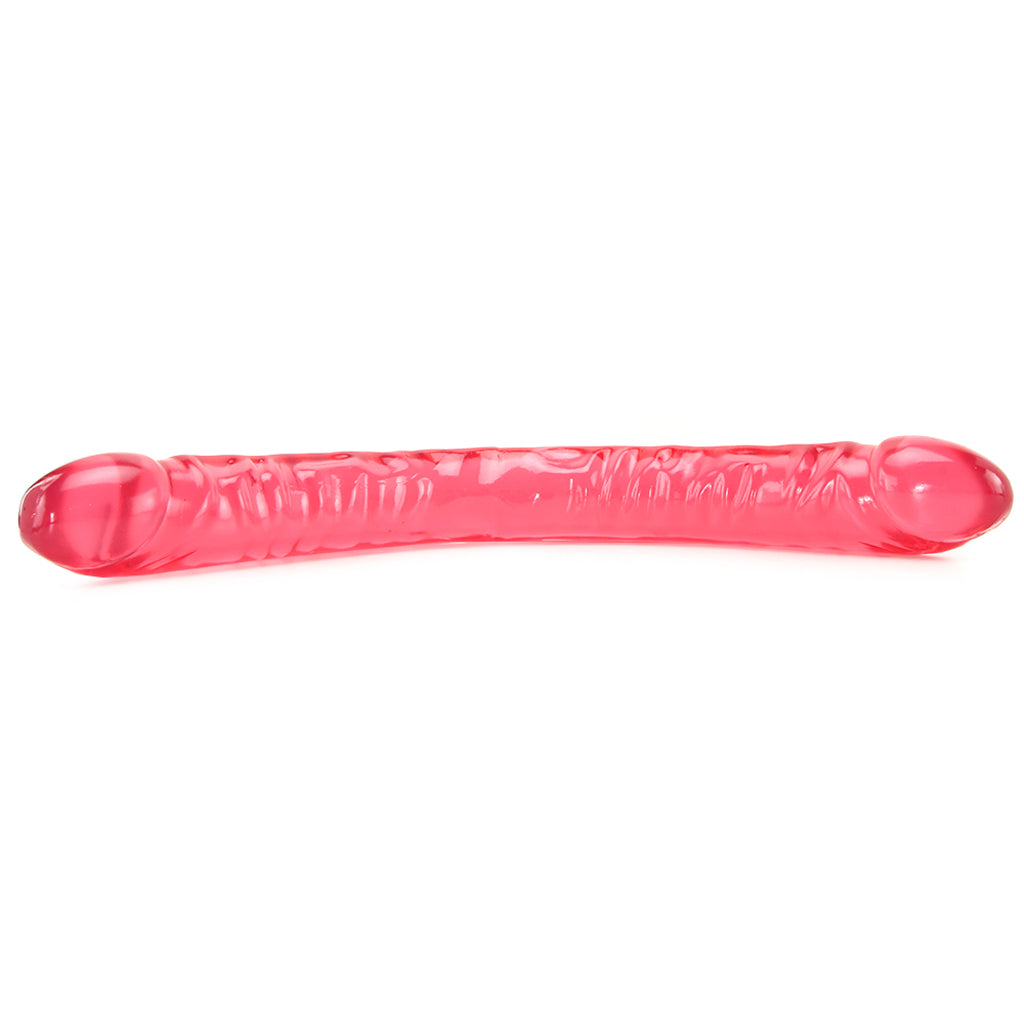 Crystal Jellies 18 Inch Double Dildo in Pink Dildo Sex Toys > Double Ended Dildos