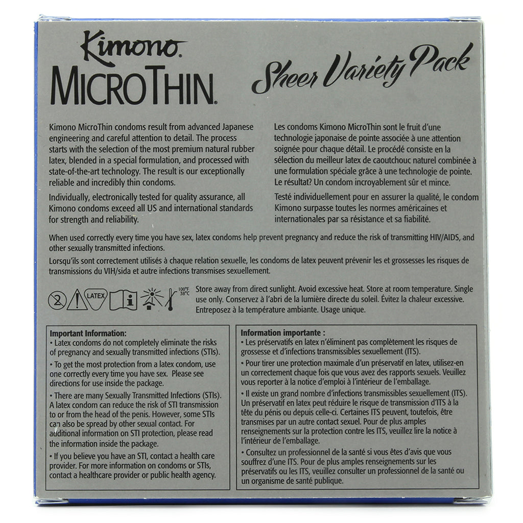 MicroThin Sheer Variety Pack Condoms in 24 Pack Condoms