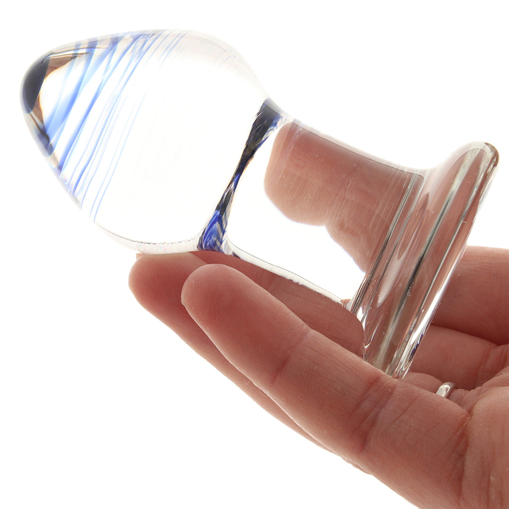 gläs Amethyst Rain Glass Butt Plug Anal Sex Toys > Butt Plugs
