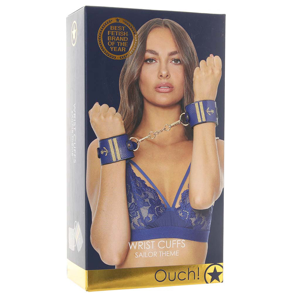 Ouch! Sailor Themed Wrist Cuffs Bondage and Fetish > Wrist and Ankle Cuffs