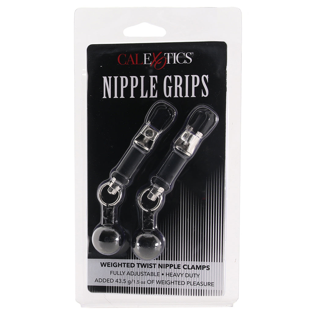 Nipple Grips Weighted Twist Nipple Clamps Bondage and Fetish > Nipple Stimulators & Clamps