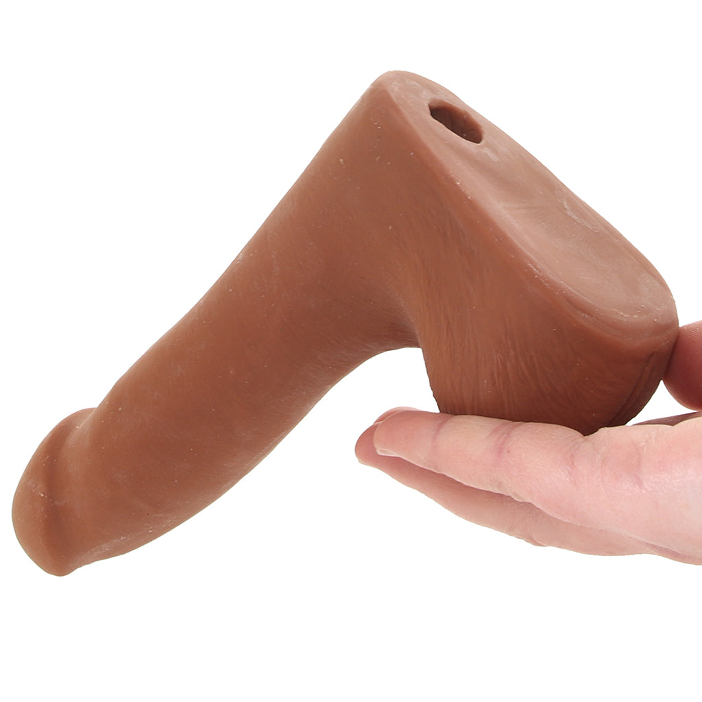 The Realistic 7 Inch Cock with Balls in Caramel Dildo Sex Toys > Realistic Dildos