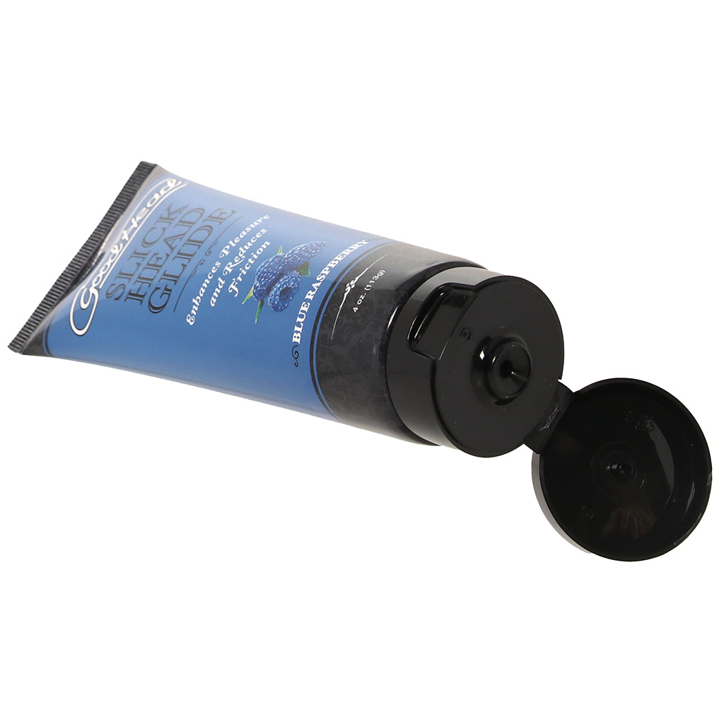 GoodHead Slick Head Glide 4oz/113g in Blue Raspberry Lubes and Lotions > Flavored Sex Lubes