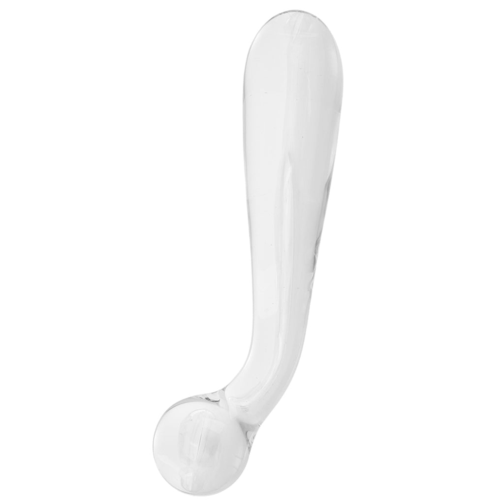 Crystal Premium Glass G-Spot Wand in Clear Dildo Sex Toys > G-Spot Dildos