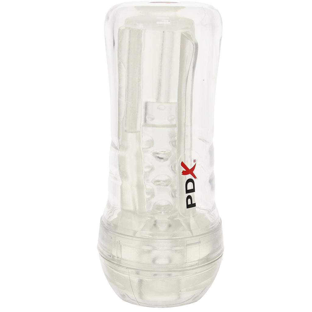 PDX Elite ViewTube Plus See-Thru EZ-Grip Stroker Male Masturbators > Discreet Masturbators