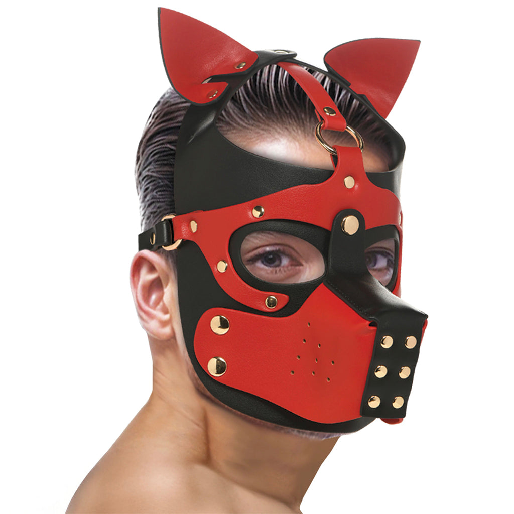 Master Series Hound Hood with Muzzle Bondage and Fetish > Pleasure Masks and Dress Up Play