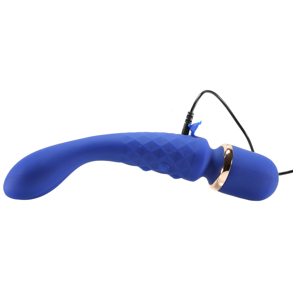BodyWand Luxe 2-Way Wand in Blue Vibrators > Wands
