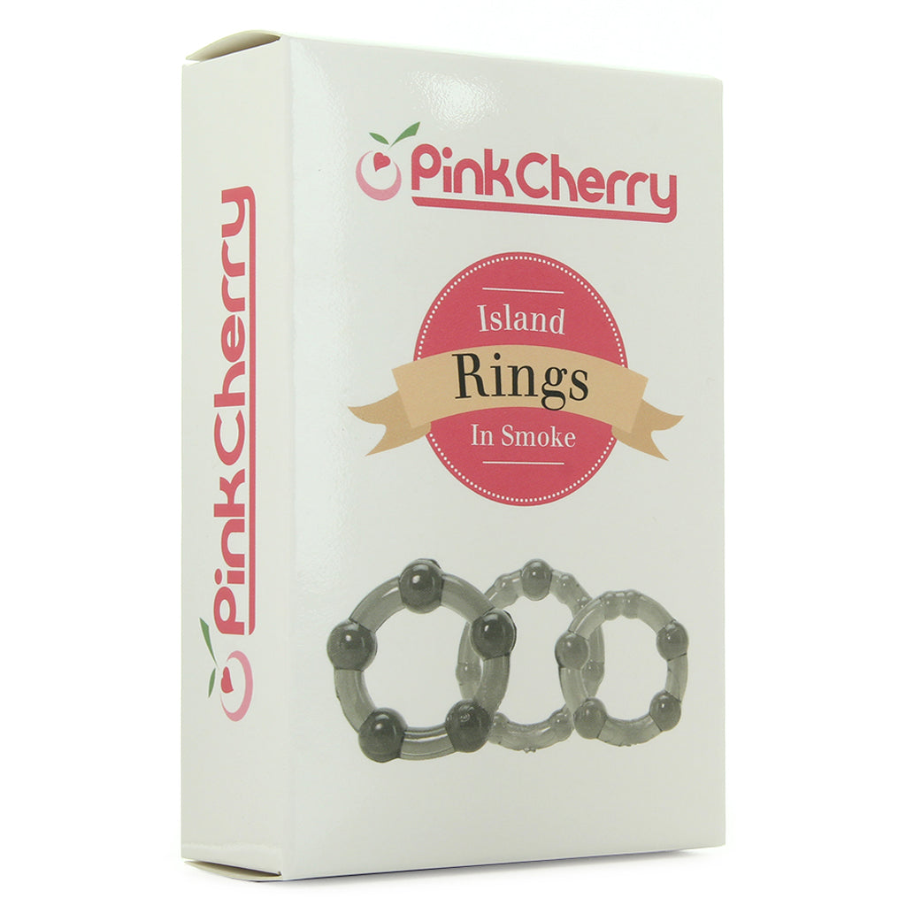 PinkCherry Island Rings Cock Rings in Smoke Cock Rings