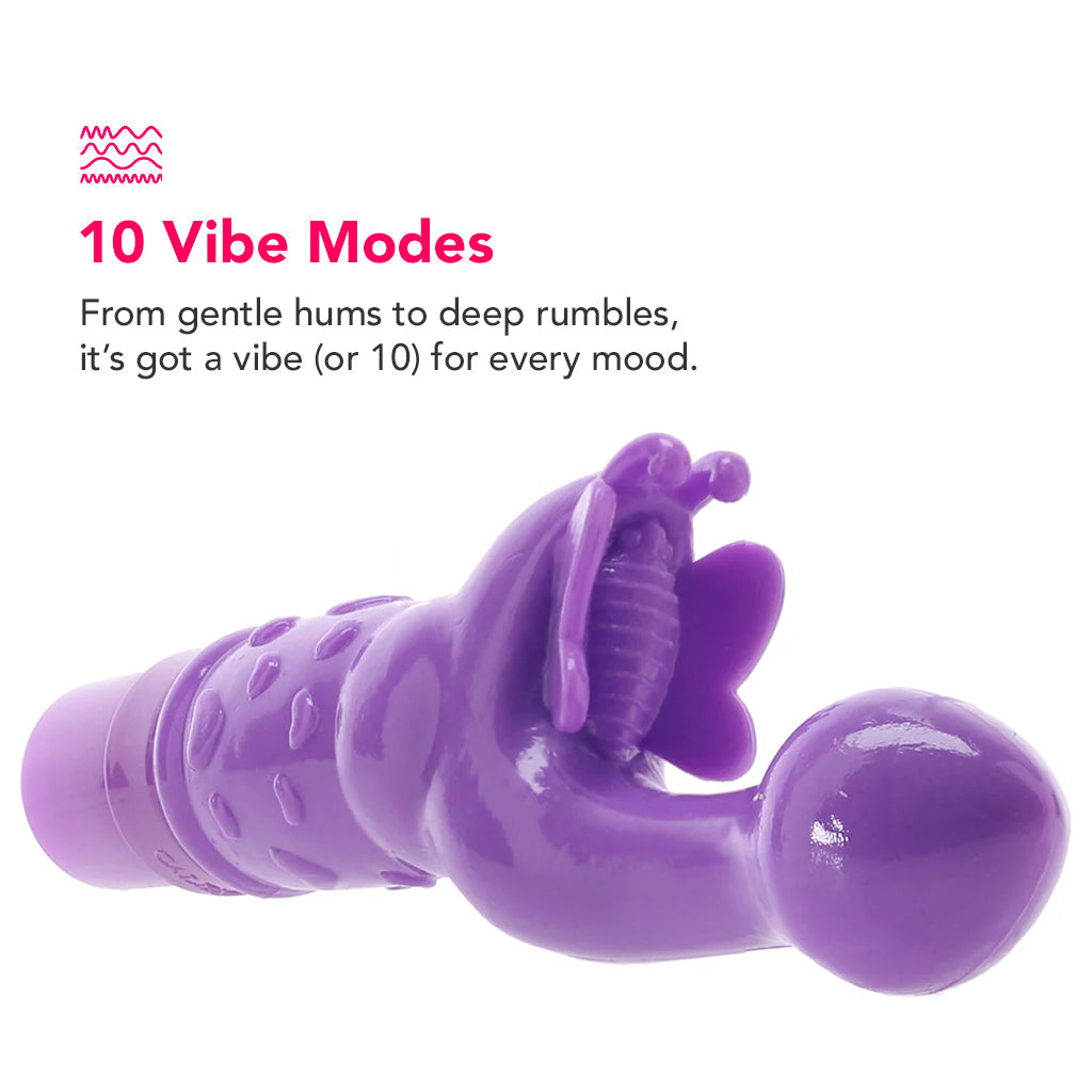 Rechargeable Butterfly Kiss Vibe in Purple Vibrators > G-Spot Vibrators