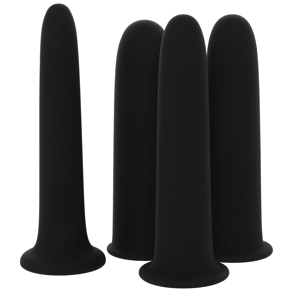 Renegade Gliders 4 Piece Stackable Dilator Set Dildo Sex Toys > Silicone Dildos