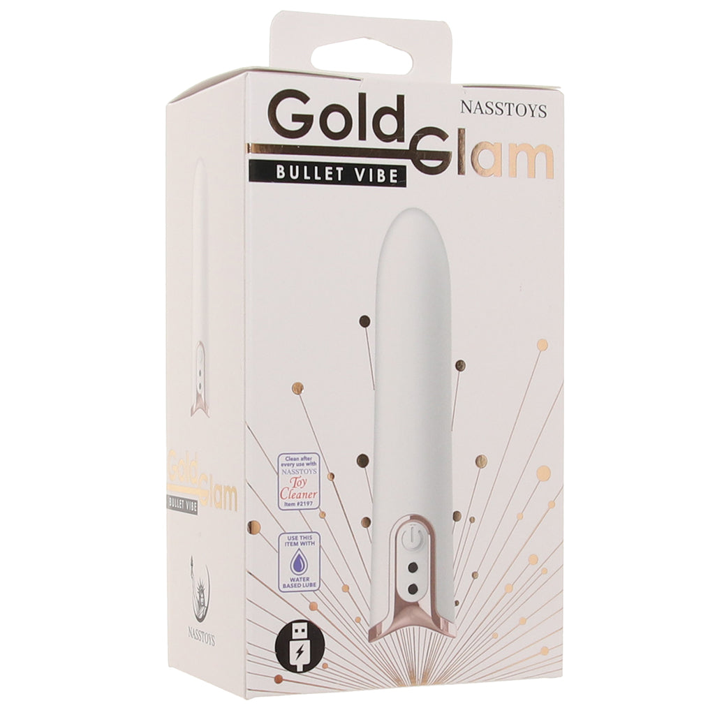 Gold Glam Rechargeable Bullet Vibe