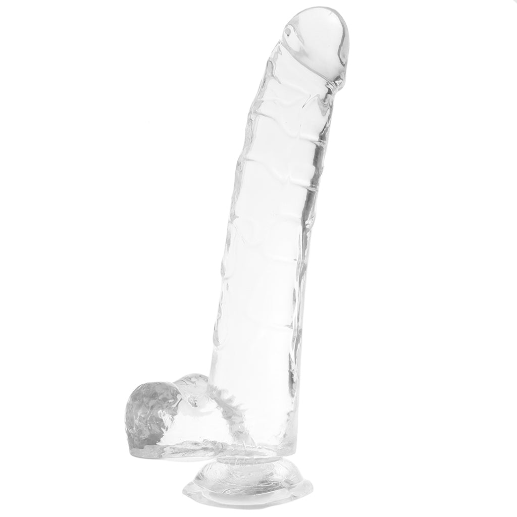 King Cock 11 Inch Ballsy Dildo in Clear Dildo Sex Toys > Realistic Dildos