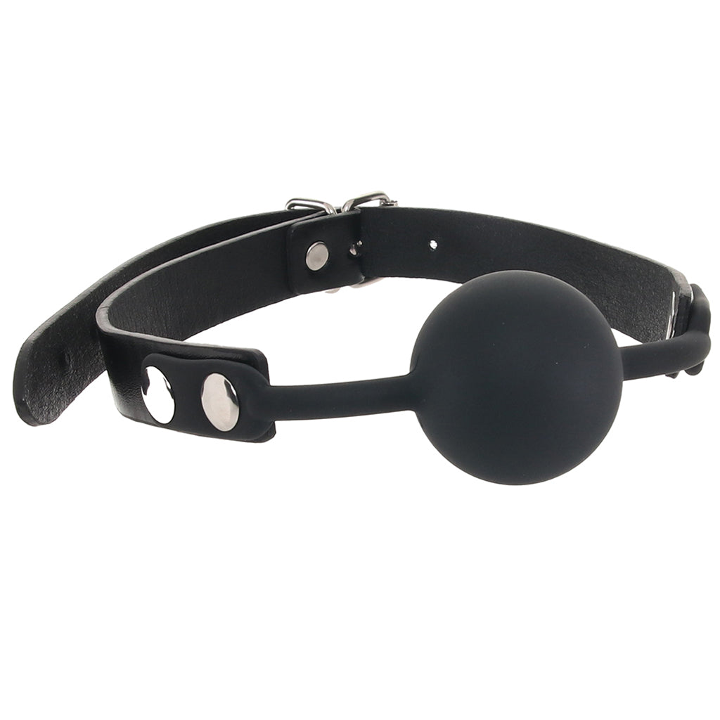 Ouch! Silicone Ball Gag in Black Bondage and Fetish > Ball Gags & Mouth Restraints