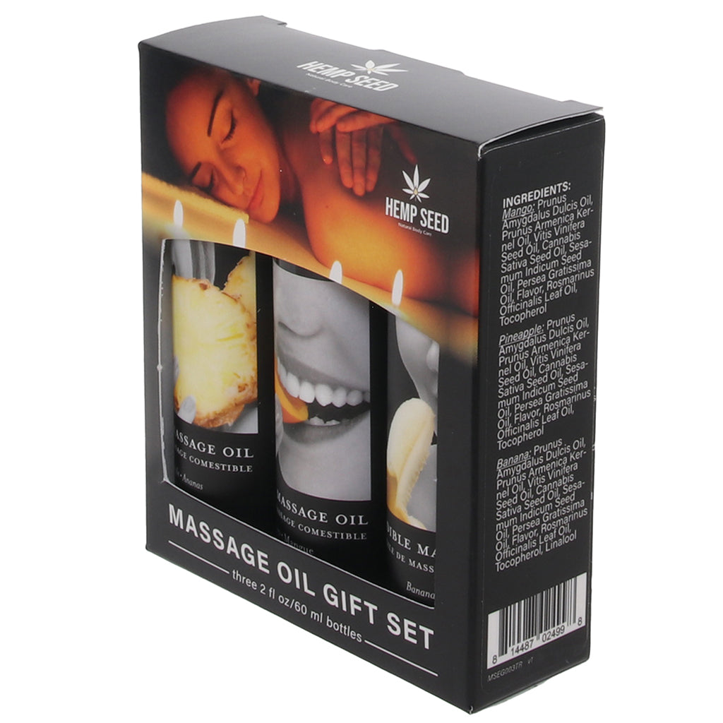 Edible Massage Oil Gift Set in Tropical Sensual Love > Massage