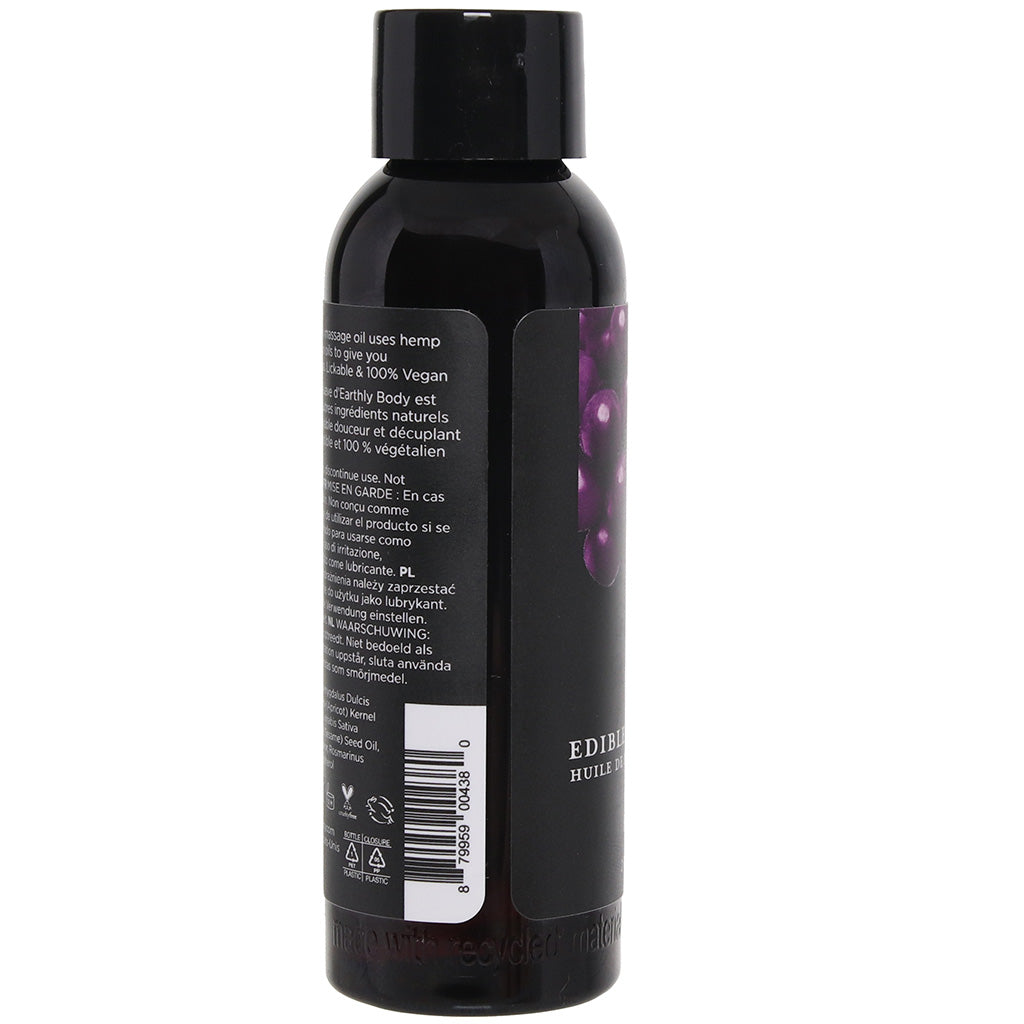 Edible Massage Oil 2oz/60ml in Gushing Grape Sensual Love > Massage