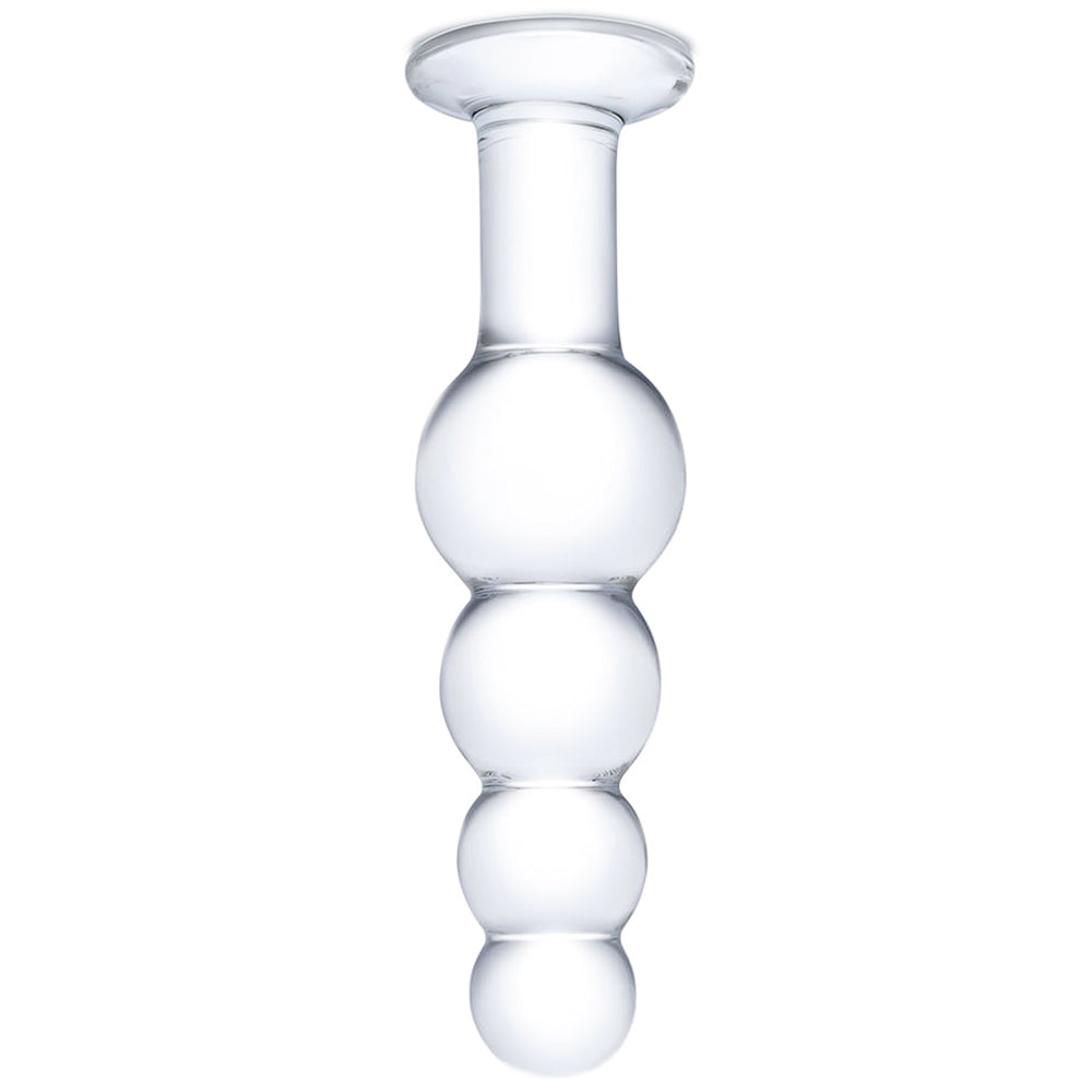 gläs 7.25 Inch Beaded Butt Plug Anal Sex Toys > Butt Plugs
