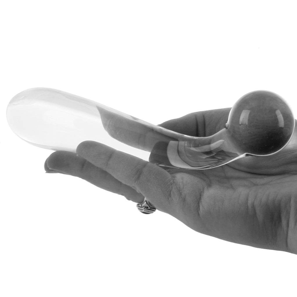 Crystal Premium Glass G-Spot Wand in Clear Dildo Sex Toys > G-Spot Dildos