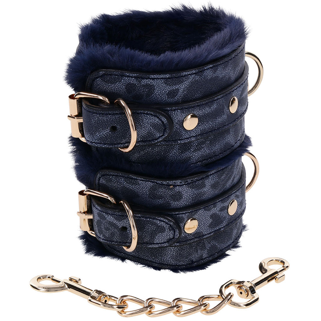 Sex & Mischief Cougar Fur Handcuffs Bondage and Fetish > Wrist and Ankle Cuffs