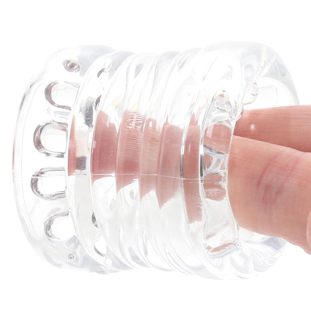Master Series Ball Stack Ball Stretcher in Clear Bondage and Fetish > Cock and Ball Devices