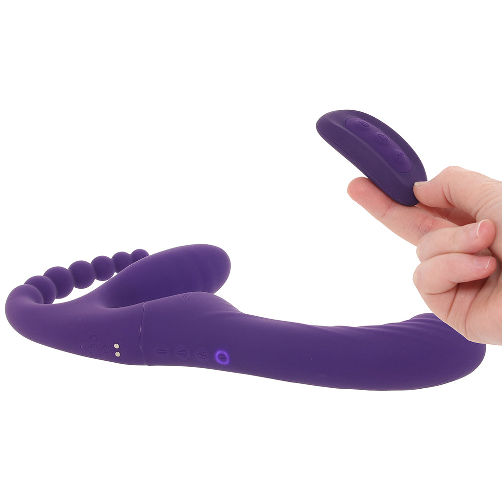 Playboy Hug It Out Strapless Strap-on Vibe Vibrators > Strap-On & Wearable