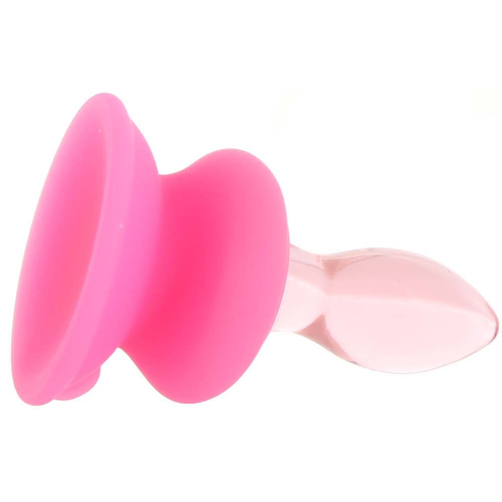 Icicles No. 90 Glass Plug in Pink Anal Sex Toys > Butt Plugs