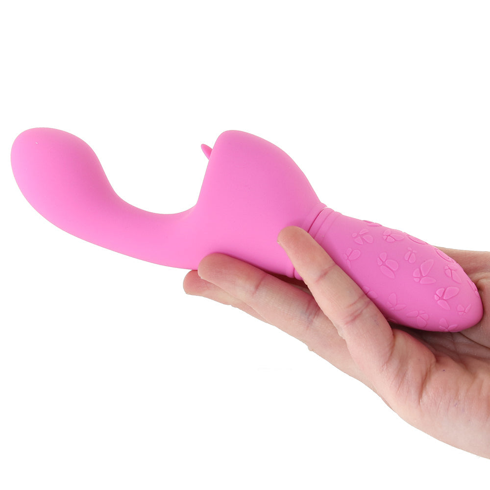 Rechargeable Butterfly Kiss Flicker Vibrator in Pink Vibrators > G-Spot Vibrators