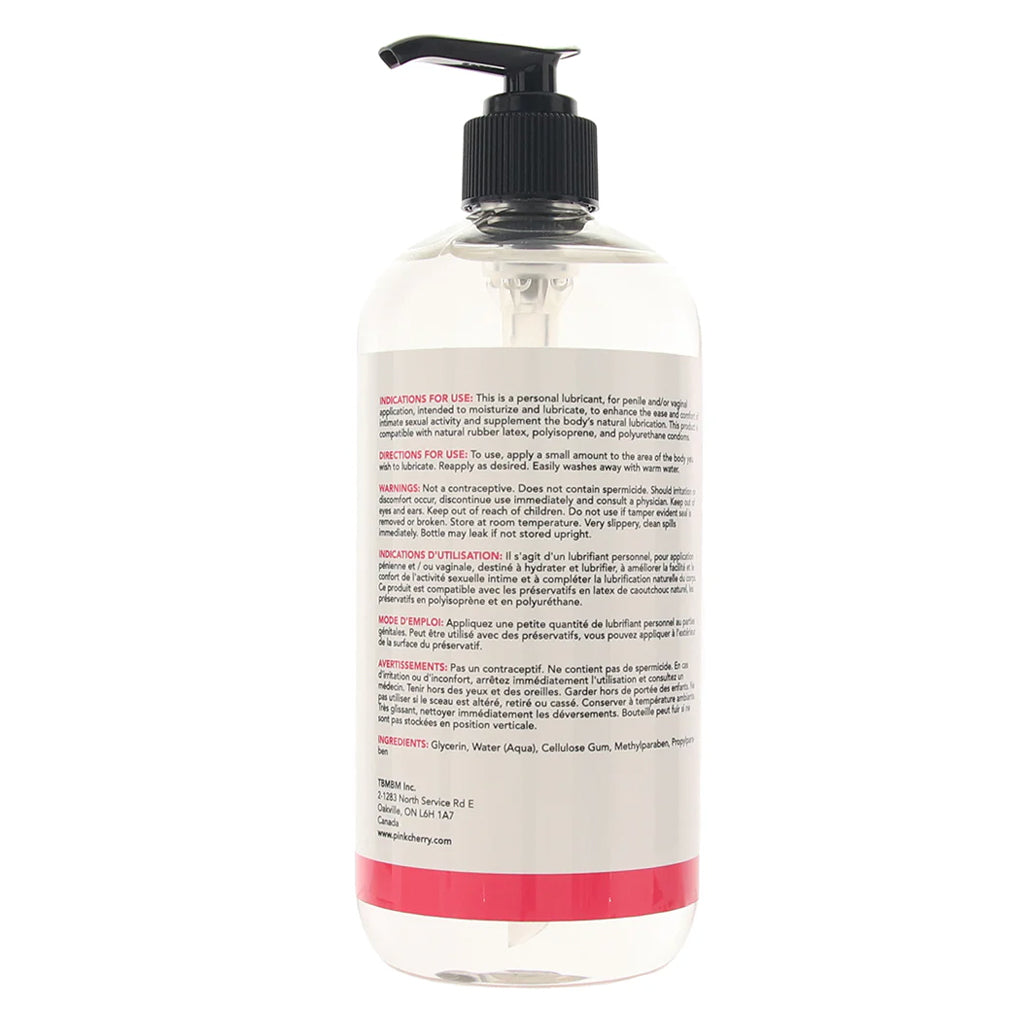 PinkCherry Water Based Lubricant in 16oz/475ml Lubes and Lotions > Water Based Sex Lubes