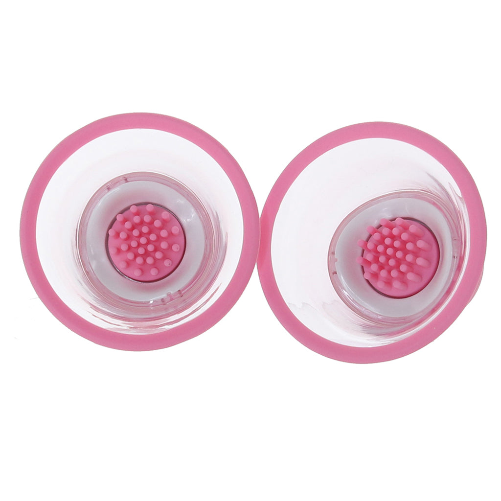 Size Matters Rotating Nipple Suckers in Pink Bondage and Fetish > Nipple Stimulators & Clamps