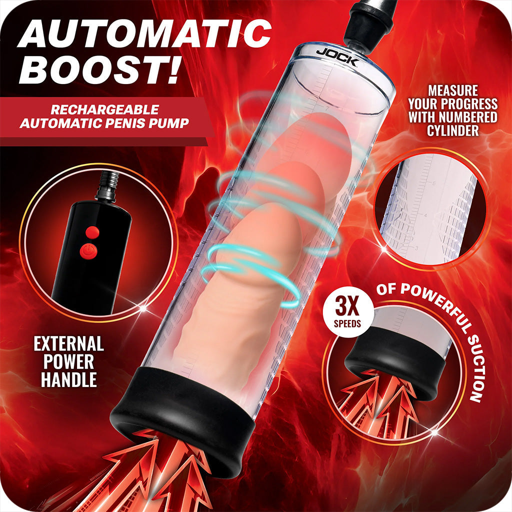 Jock Power Up Rechargeable Automatic Penis Pump Pumps