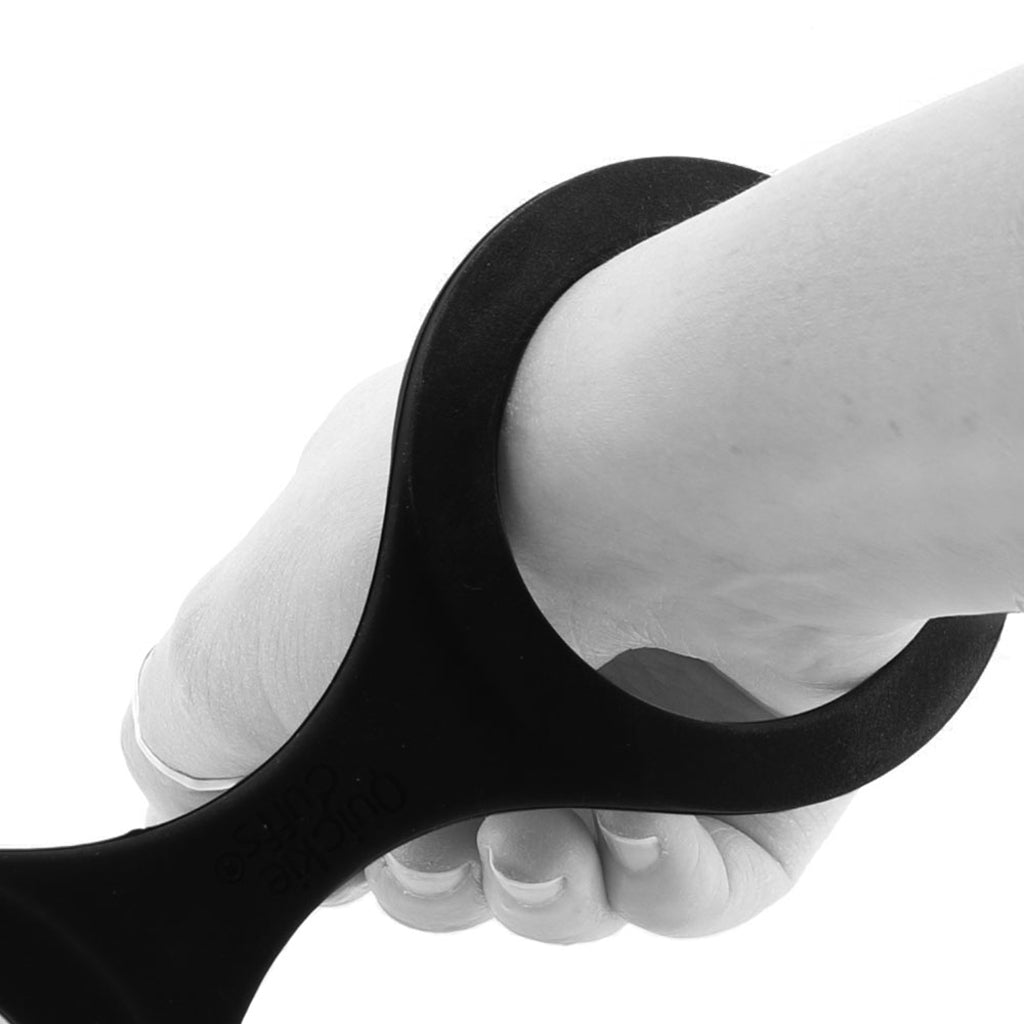 Medium Silicone Quickie Cuffs in Black Bondage and Fetish > Wrist and Ankle Cuffs