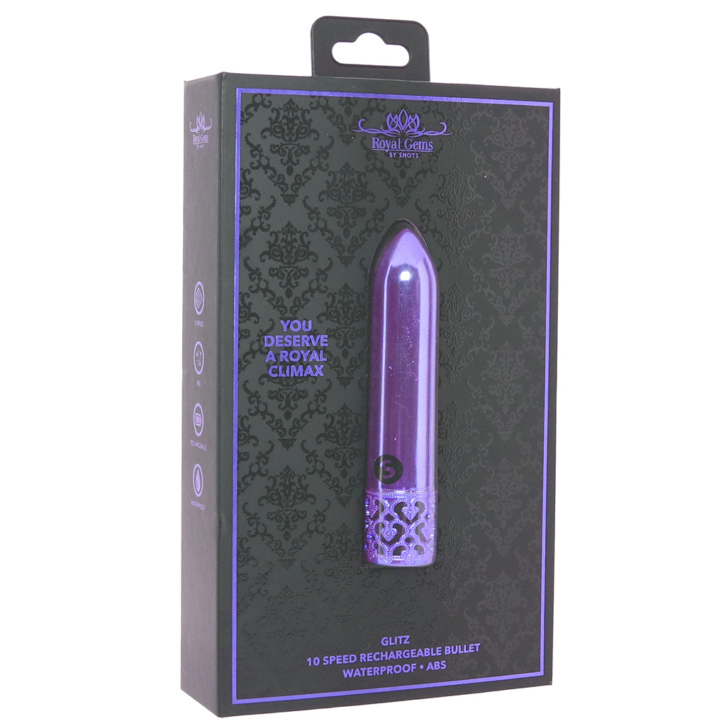 Royal Gems Glitz Bullet Vibe in Purple Vibrators > Bullet and Egg Vibrators