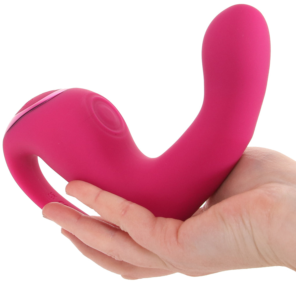 Riko Triple Thumping Finger Motion Vibe in Pink Vibrators > G-Spot Vibrators