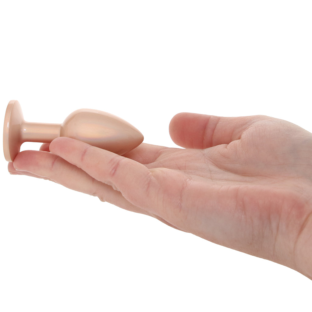 Rear Assets Small Metal Butt Plug in Champagne Anal Sex Toys > Butt Plugs