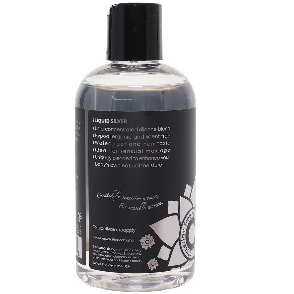 Silver Silicone Intimate Lubricant in 8.5oz/255ml Lubes and Lotions > Silicone Based Sex Lubes