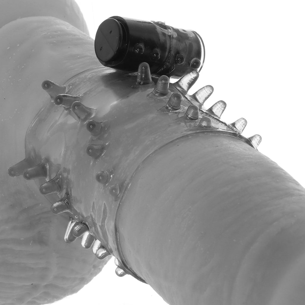 PinkCherry Vibrating Cock Sleeve in Smoke Cock Rings