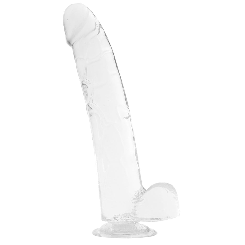 King Cock 11 Inch Ballsy Dildo in Clear Dildo Sex Toys > Realistic Dildos