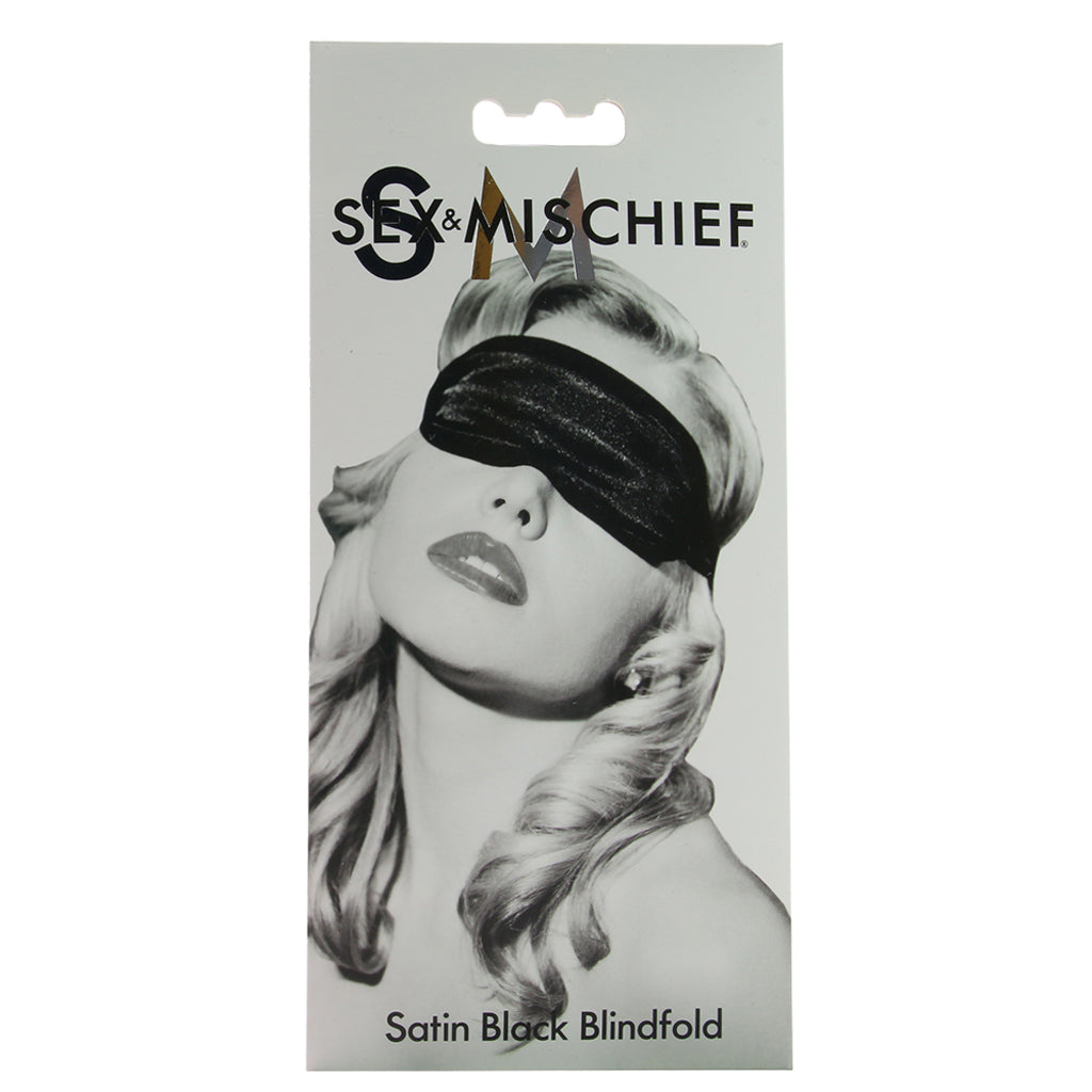 Sex & Mischief Satin Blindfold in Black Bondage and Fetish > Pleasure Masks and Dress Up Play