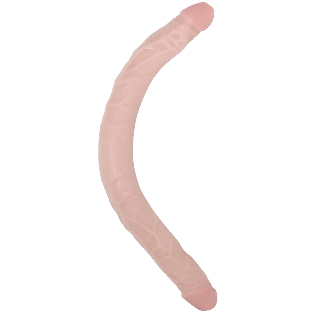 Dr. Skin+ 16.5 Inch Posable Silicone Double Dildo Dildo Sex Toys > Double Ended Dildos