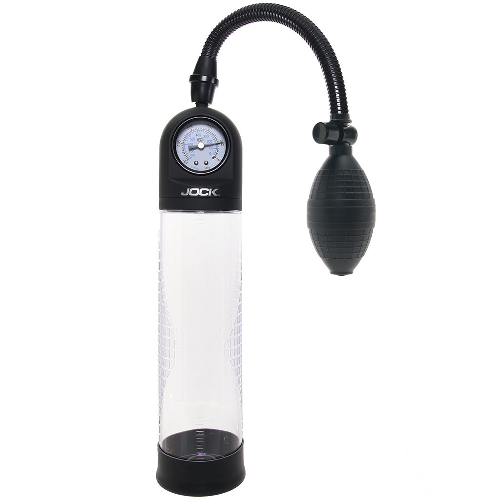 Jock Pump Up Bulb Penis Pump with Pressure Gauge Male Enhancement > Penis Pumps